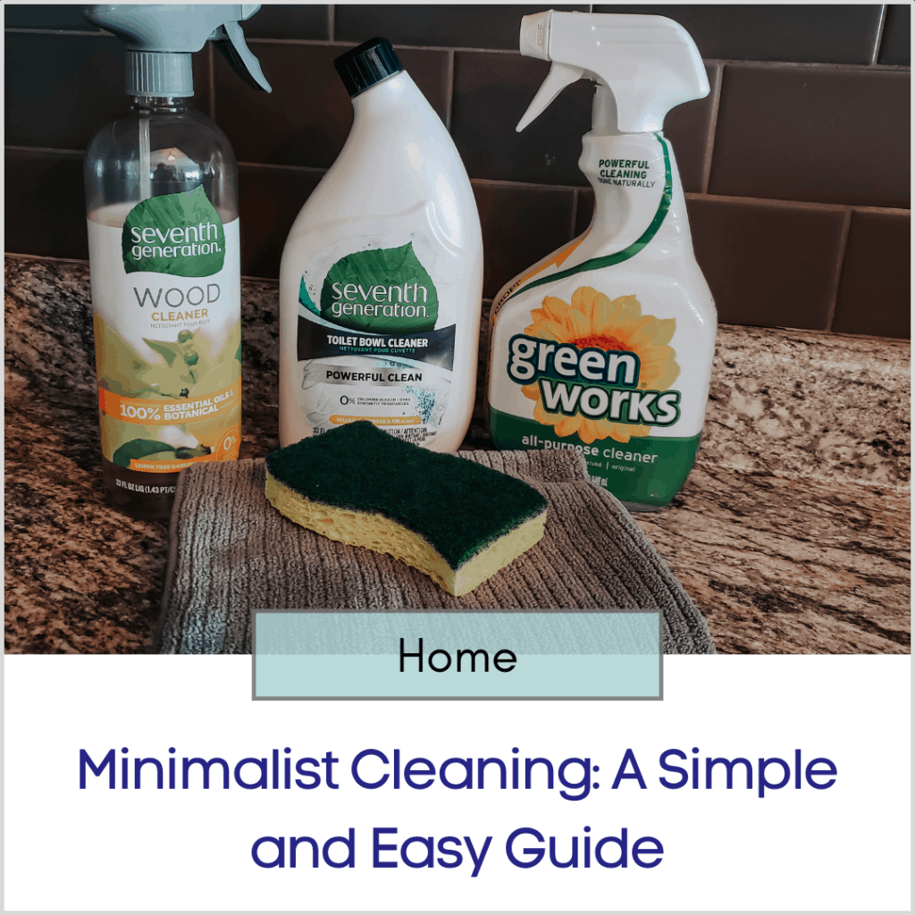 Photo link to an article titled "Minimalist Cleaning: A Simple and Easy Guide"