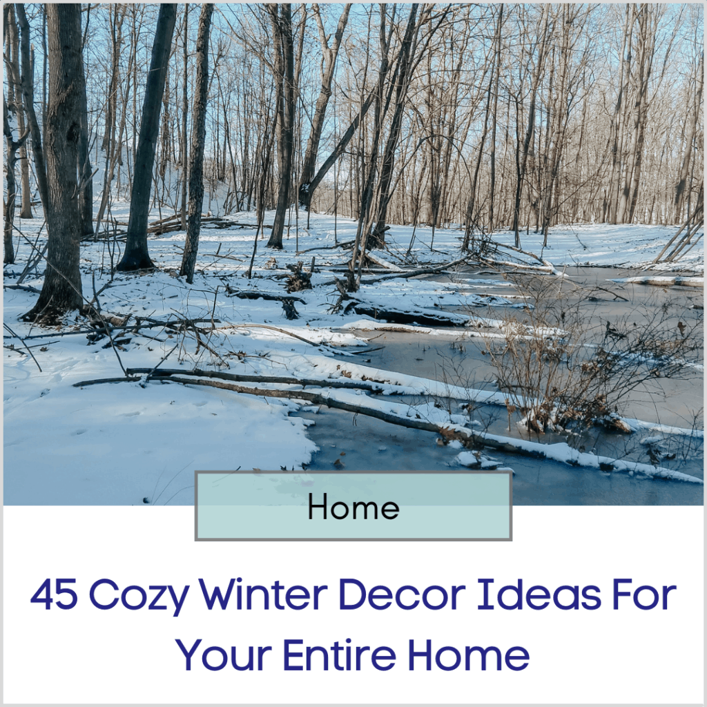 Photo link to an article titled "45 Cozy Winter Decor Ideas For Your Entire Home"