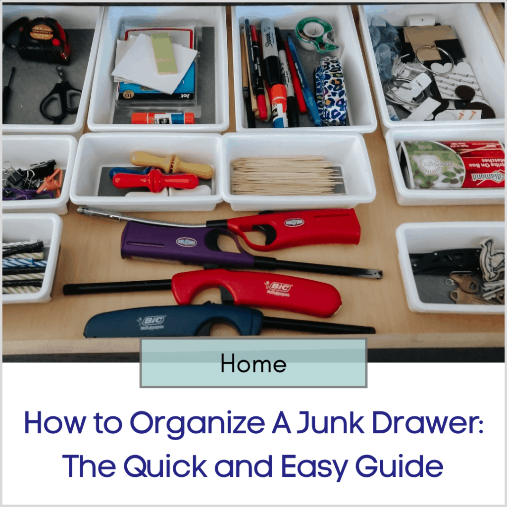 Photo link to an article titled "How to Organize A Junk Drawer: The Quick and Easy Guide"