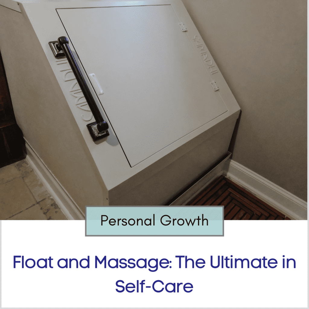 Photo link to an article titled "Float and Massage: The Ultimate in Self-Care"