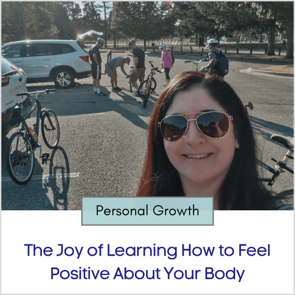 Photo link to an article titled "The Joy of Learning How to Feel Positive About Your Body"