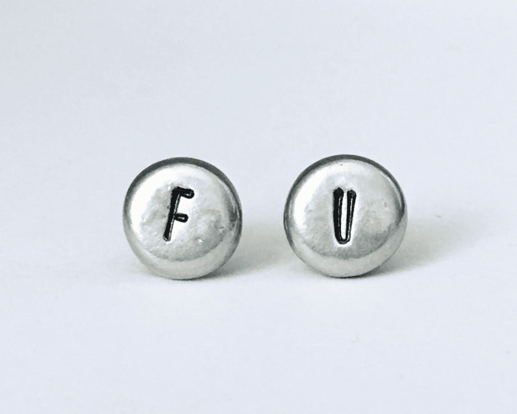 FU stud earrings for why is FU money important